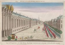 View and perspective of the entrance of the King of Poland in Warsaw with his palace, 1735. Artist: Anonymous