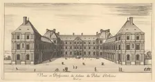 View and Perspective of the inside of the Palais d'Orleans, from Various views of rema..., 1649-51. Creator: Stefano della Bella