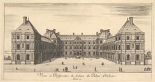 View and Perspective of the inside of the Palais d'Orleans, from Various views of rema..., 1649-51. Creator: Stefano della Bella
