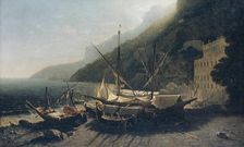 View at Amalfi, Bay of Salerno, 1857. Creator: George Loring Brown