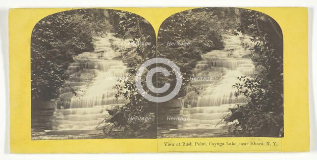 View at Bush Point, Cayuga Lake, near Ithaca, N.Y., 1860/65. Creator: J. C. Burritt.