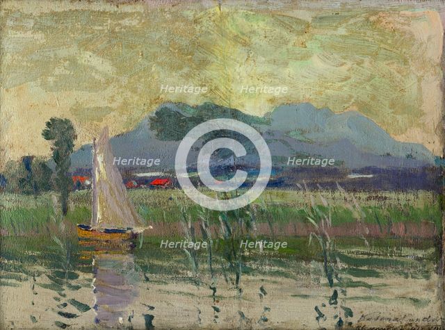 View at Chiemsee, 1912. Creator: Ferdinand Katona.