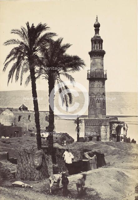 View at Girgeh, 1857. Creator: Francis Frith.