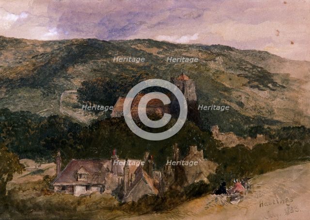 'View at Hastings', 1853. Artist: Sir John Gilbert