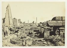 View at Karnac, from the Granite Pylon, 1857. Creator: Francis Frith