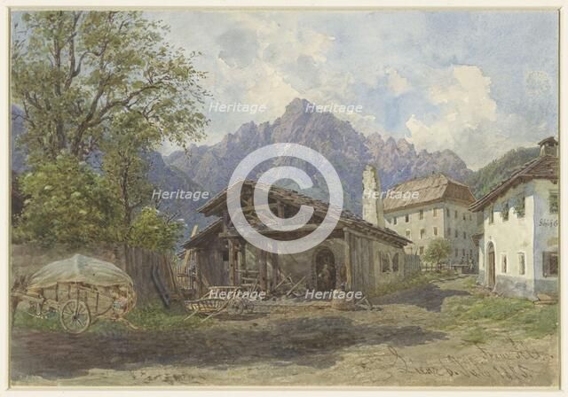 View at Lienz, 1875. Creator: Franz Alt.