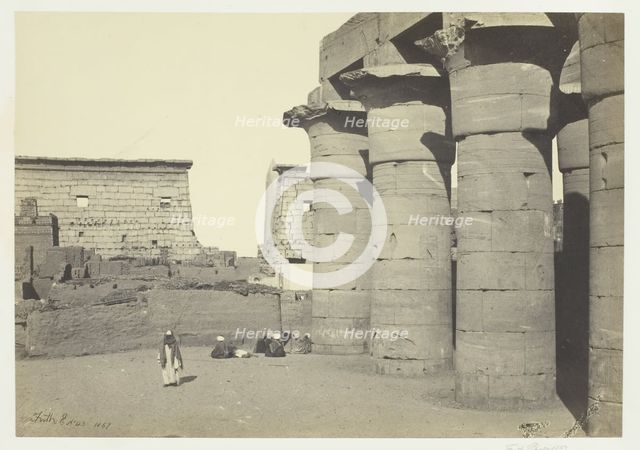 View at Luxor, 1857. Creator: Francis Frith.