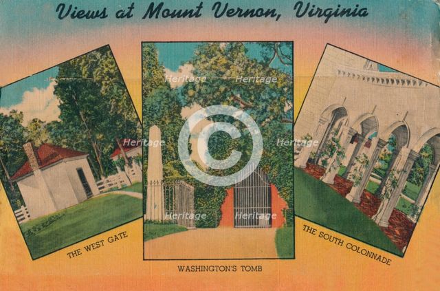 'View at Mount Vernon, Virginia', 1946. Artist: Unknown.