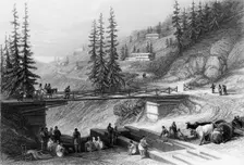 View at Simla 1838. Creator: George Francis White