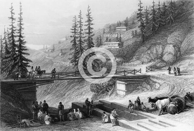 'View at Simla', 1838. Creator: George Francis White.