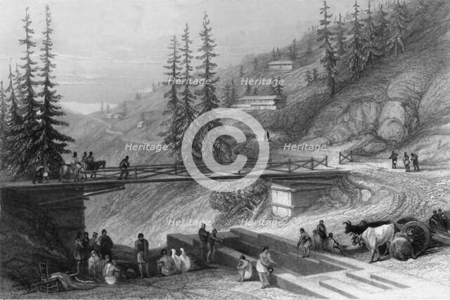 'View at Simla', 1845. Creator: William Purser.