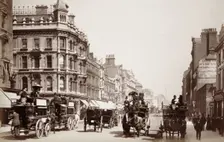 View down Oxford Street, London, 19th century. Creator: Unknown