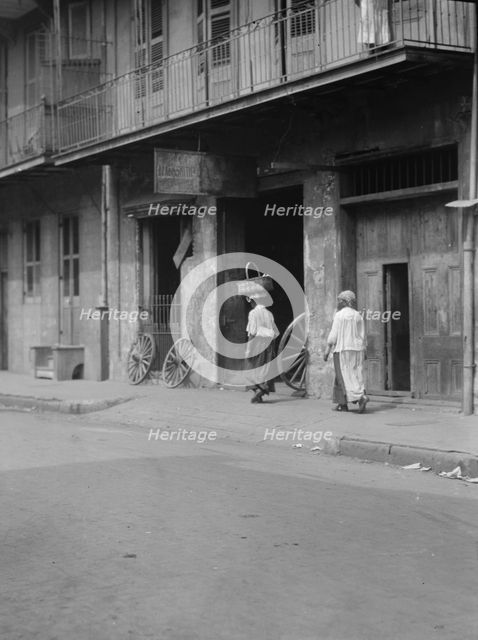 View down Chartres Street, New Orleans, between 1920 and 1926. Creator: Arnold Genthe.