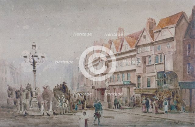 View east along the south side of Holborn and Stable Inn, London, 1860.          Artist: W Allen