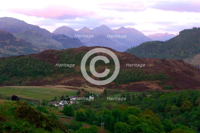 View east from Kyle of Lochalsh, Highland, Scotland. Creator: Peter Thompson.