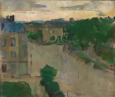 View from my Balcony, Hansteensgate 2, 1915. Creator: Harriet Backer