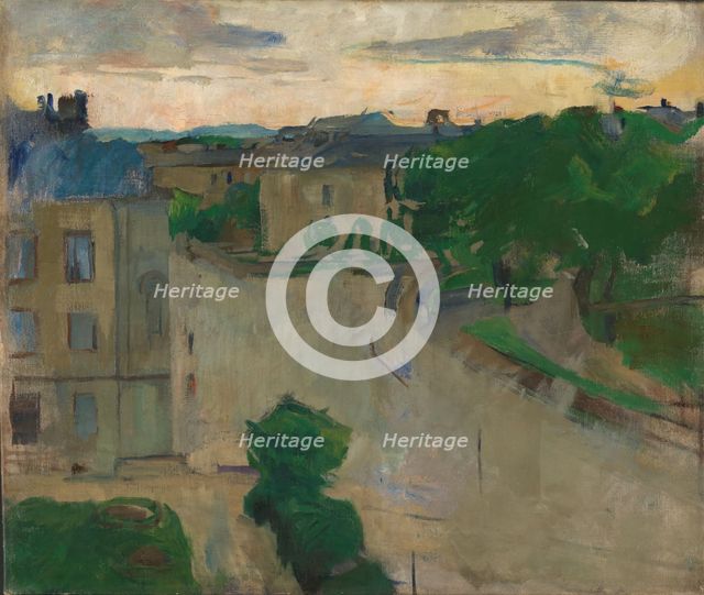 View from my Balcony, Hansteensgate 2, 1915. Creator: Harriet Backer.