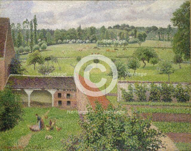View from my Window, Eragny-sur-Epte, 1886-1888. Artist: Camille Pissarro.