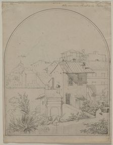 View from My Window in Rome, c. 1817. Creator: Carl Wilhelm Tischbein (German, 1797-1855)