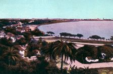 View from Malabar Hill, Bombay, India, early 20th century