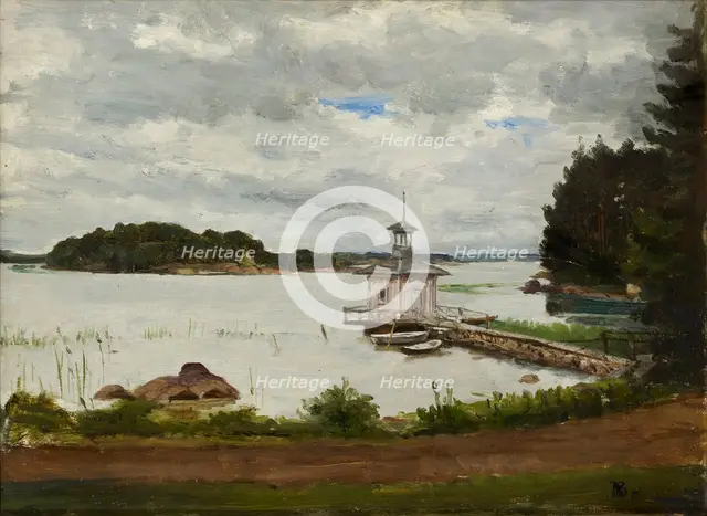 View from Meilahti, 1860-1900. Creator: Adolf von Becker.