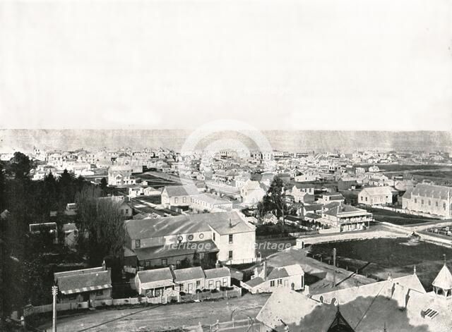 View from Milton Road, Napier, New Zealand, 1895.  Creator: Unknown.