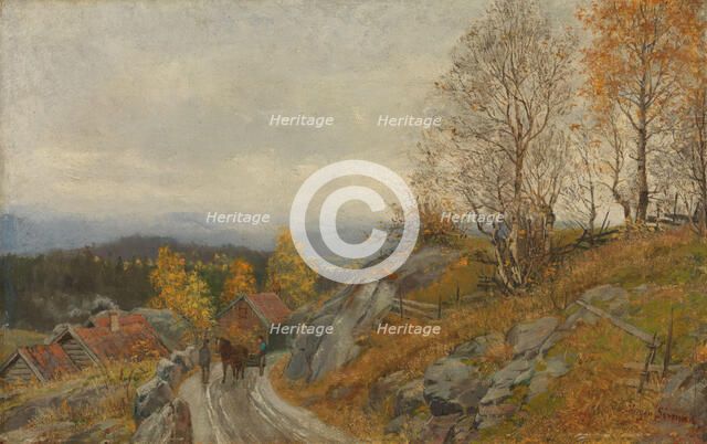 View from Modum, 1883. Creator: Jorgen Sorensen.