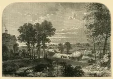 View from "Moll King's House", Hampstead, in 1760 (c1876). Creator: Unknown