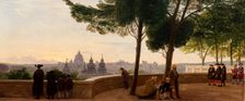 View from Monte Pincio Hill in Rome, 1861. Creator: Peter Christian Thamsen Skovgaard