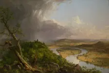 View from Mount Holyoke, Northampton, Massachusetts, after a Thunderstorm - The Oxbow, 1836. Creator: Thomas Cole