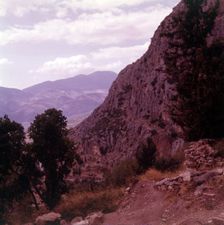View from Mount Parnassus, Delphi, Greece, c1955. Creator: Arthur Charles Kirby Ware