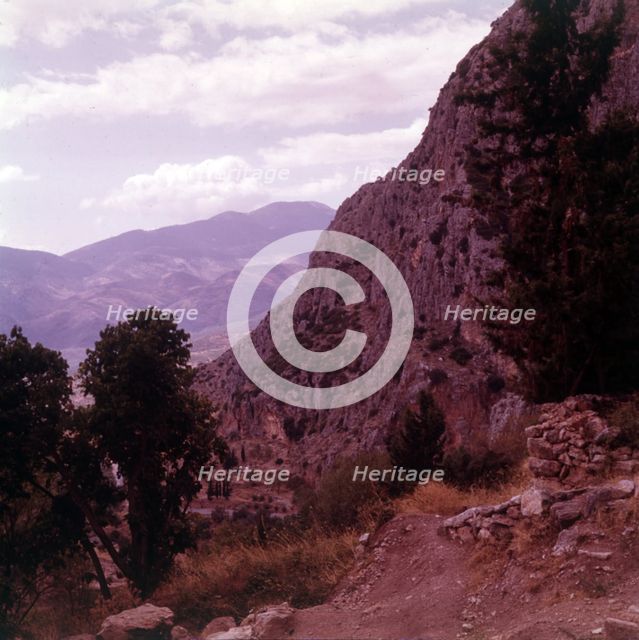 View from Mount Parnassus, Delphi, Greece, c1955. Creator: Arthur Charles Kirby Ware.