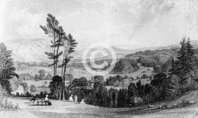 View from Norbury, Surrey, 19th century.Artist: William Radclyffe