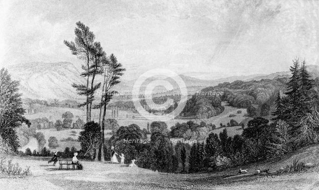 View from Norbury, Surrey, 19th century.Artist: William Radclyffe