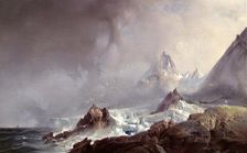 View from Norskoyene on Spitsbergen, 1879. Creator: Franz Wilhelm Schiertz