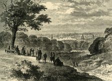 View from One-Tree Hill, Greenwich Park, in 1846 (c1878). Creator: Unknown