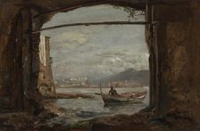View from a grotto near Posillipo, 1820. Creator: Johan Christian Dahl