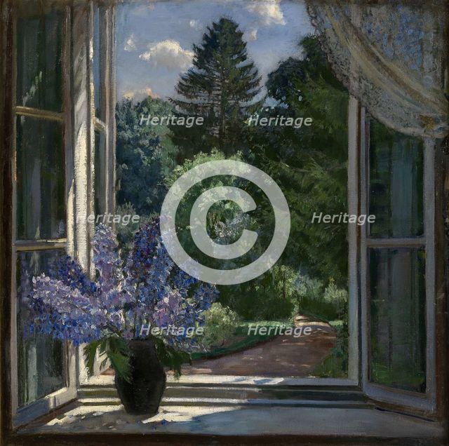 View from a Window, 1939. Artist: Zhukovsky, Stanislav Yulianovich (1873-1944)