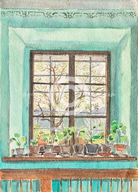 View from a window, c1910. Creator: Unknown.