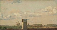 View from a Window in Toldbodvej Looking Towards the Citadel in Copenhagen, 1831-1834. Creator: Christen Købke