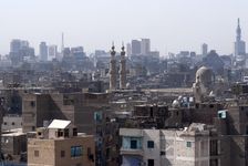 View from Al-Azhar Park, Cairo, Egypt, 2007. Creator: Ethel Davies