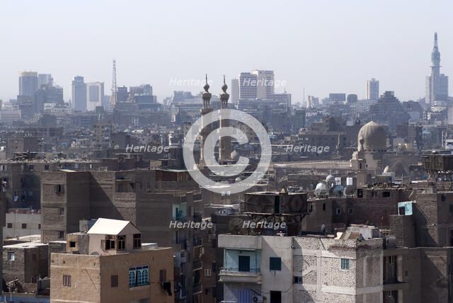 View from Al-Azhar Park, Cairo, Egypt, 2007. Creator: Ethel Davies.