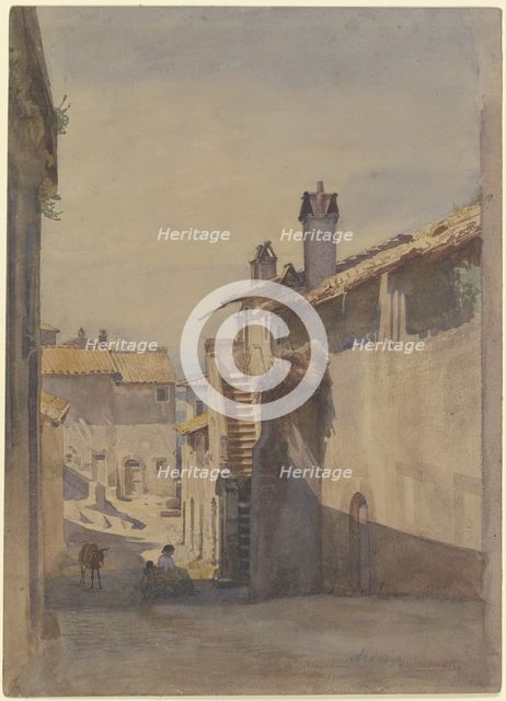 View from Ariccia, c1850-1900. Creator: Johann Heinrich Hasselhorst.