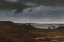 View from Arredsø to Frederiksværk, 1844. Creator: Johan Thomas Lundbye