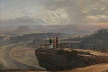 View from Bastei, 1819. Creator: Johan Christian Dahl
