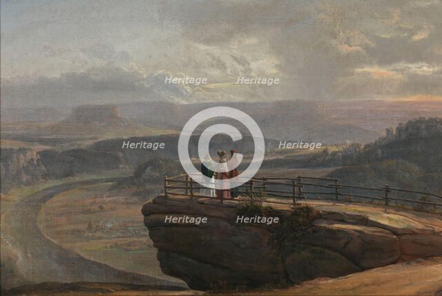 View from Bastei, 1819. Creator: Johan Christian Dahl.