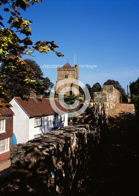 View from Battle Abbey towards St Mary's Church, Battle, East Sussex, 2010. Creator: Historic England Staff Photographer.