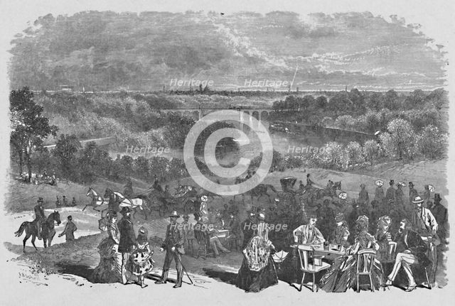 'View from Belmont Mansion, Fairmount Park', 1883. Artist: Frederic B Schell.