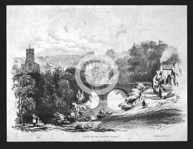 'View from Bilton Banks', mid-19th century. Creator: Day & Haghe.