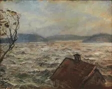 View from Bjelkeviken, 1920-1925. Creator: Christian Krohg